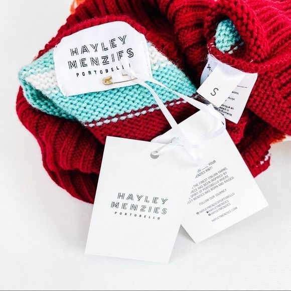 Hayley Menzies Sweater Sunset Stripes Fringe Jumper - Picture 6 of 10